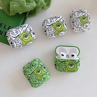 Cartoon Soft AirPods Pro Case Cover for AirPods Pro 1 2 3 Pro2 Wireless Earphone Casing Green Eye Monster