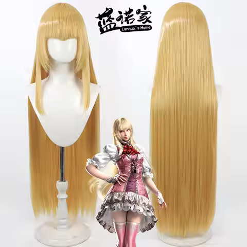 Anime Tekken 8 Emilie Lili Cos Cosplay Wig Halloween Carnival Party Props Synthetic Hair Heat Resist