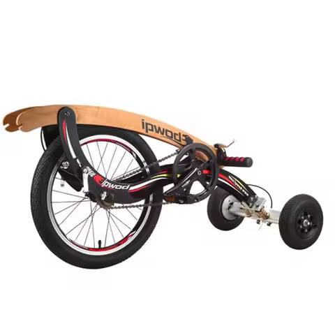 Multifunctional exercise bike Outdoor cycling exercise bike Three-wheeled seatless folding transport