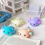 BALSA Squeeze Toys, Stretch Design Cute Axolotl Cartoon Fish Squishy Toy, Funny Multiple Color Fidge