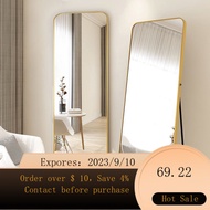 NEW Na Rance Dressing Mirror Full-Length Mirror Floor Mirror Aluminum Alloy Home Wall Mount Fitting Girl Bedroom Exqui