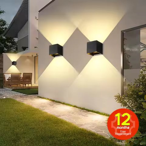 Wall Light Waterproof Exterior Aluminum Garden Street Outdoor LED Light Courtyard Lamp Lustre Porch