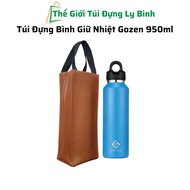 Gozen Thermal Water Bottle Bag 950ml - Printed Simili Material
