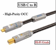 [實體商店] Hi-Fi Grade USB C to B Cable, DAC Cable