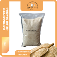 Wijen Putih | Biji Wijen Putih belum sangrai | Wijenku | Sesame Seed
