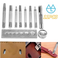 11pcs/Set Iron Snap Button Installation Tools Leather Craft Tools Snap Button Press Tools Snap Butto