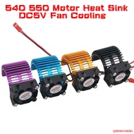 RC Alum 540 Motor Heat Sink & DC5V Fan Cooling For HSP Model Car Truck