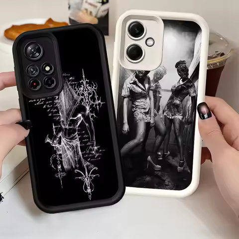 Silent Hill Horror Theme Soft Phone Case for Xiaomi Poco X7 X6 X5 Pro X4 Gt X3 F7 Ultra M8 M7 Redmi 