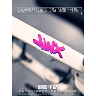 [Taiwan Shipment] Phantom Car Sticker LOL JINX Text Graffiti Road Electric Reflective