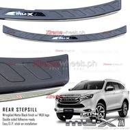 Isuzu Mux 2022-2025 Rear Bumper Stepsill / Step Sill Matte Black with Chrome and Mux Logo ( Mux Acce