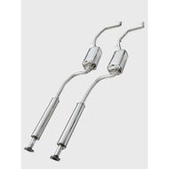 Ford Fox Two Three-Compartment Exhaust Pipe Middle Rear Section Stainless Steel Muffler Mute Thicken