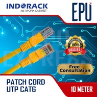 Indorack 10m Lan Cable Cat6 Cat.6 UTP Ethernet Patch Cord Cable