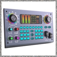 (GJFZ) Professional Podcast Live Sound Card DJ Mixer Audio Mixer Equipment for PC Recording Singing