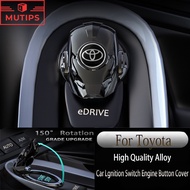 Toyota GR Car Engine One Button Switch Metal Decoration Protect Cover For Calya Avanza Veloz Rush Ki