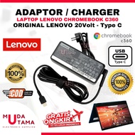 Laptop Charger Adapter Lenovo C630 Chromebook Type C Original - Laptop Adapter Lenovo C630 Chromeboo