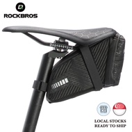 [SG SELLER] ROCKBROS Bicycle Saddle Bag Cycling Seat Bag Pannier Bike Seat Bag Mountain Bikes Foldable Bike Accessories