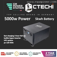 GM POWER STATION 5000W POWER 5KWH BATTERY 1560000MAH ALL IN 1 PORTABLE POWER STATION SYSTEM
