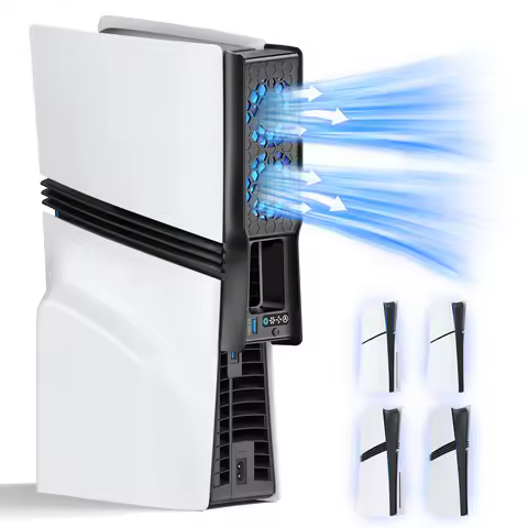 Cooling Fan for PS5 Slim/PS5 Pro Console PS5 Pro/Slim Accessories Cooling System with Adjustable Spe