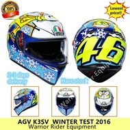Helm AGV K3SV Winter Test 2016 Snowman Helm AGV K3 SV Full Face Helm