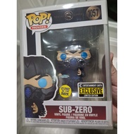 1057 Pop Funko Sub zero Entertainment Earth Exclusive GITD Sub-zero Glow
