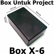 Box Hitam kotak panel x6 mikronic plastik project Elextronic box x6
