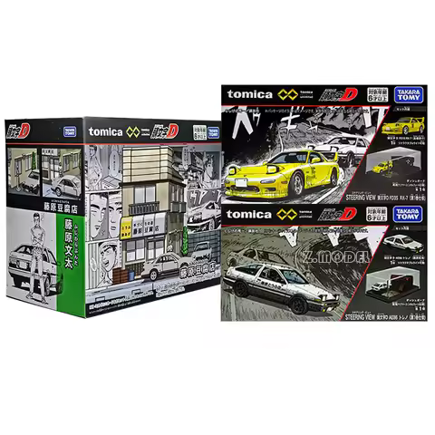 Takara Tomy Tomica Premium Unlimited STEERING VIEW Initial D AE86 TRUENO Cars Alloy Diecast Metal Mo