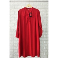 Tunik Polos Rayon Jumbo Merah Cabe