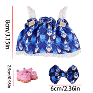 1 Bộ quần áo búp bê Mini (kèm váy hoặc giày) - Trang phục dễ thương phù hợp cho búp bê Mystery Box D