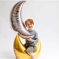 [22 INCH 36 INCH/ ] Crescent Moon Foil Balloon JUMBO Moon Foil Balloon