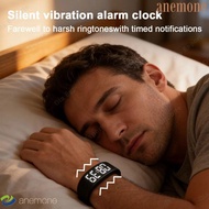 ANEMONE Silent Vibration Alarm, Comfortable Lightweight Strap Silent Vibration Fitness Bracelet, Qui