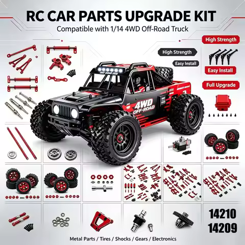 Hyper Go 14210 MJX Hyper Go 1/14 14209 14210 Upgrade Components: Metal Drive Shaft Gear Differential