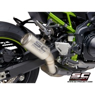 SC-Project ท่อไอเสียสำหรับ KAWASAKI Z 900 (2020) - EURO 4 | CR-T Muffler Titanium with Titanium mesh