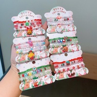 Baby Girl Christmas Pendant Bracelet 3-Pieces Set Xmas Gift for Kids Girls