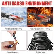 1PC 12-14-16-18 Gauge Wire 2 Conductor Electrical Wire, 12/14/16/18 AWG Wire Stranded PVC Cord, 12V