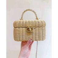 26C Limited Rattan Cosmetic Bag Lady Star Exclusive 26c Bamboo Woven Box Bag 26C Early Spring Vacati