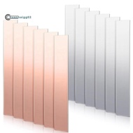 .12 Pcs Pure Copper Zinc Anode Sheet 99.9% High Purity Copper Zinc Electrode Strips 0.04 Inch X 0.98