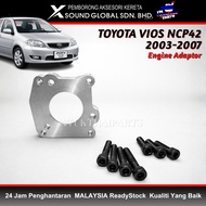 TOYOTA VIOS NCP42 1NZ TO 1ZZ 70MM THROTTLE BODY ADAPTOR (INCLUDE SCREW)