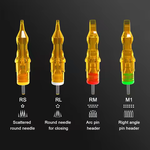 10pcs Tattoo Cartridge Needles Round Liner Mixed Tattoo Needle Cartridges3RL 5RL 7RL 9RL 11RL for Ro