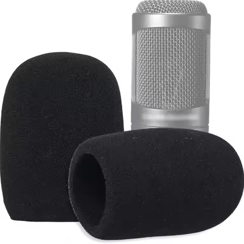 AT2020 Mic Windscreen Cover Windproof Foam Pop Filter Compatible with Audio Technica ATR2500 AT2035 