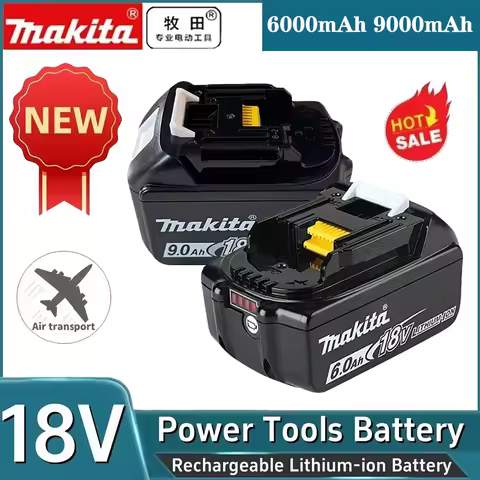 6Ah 9Ah Original Makita 18V Battery BL1820B Rechargeable Lithium-Ion Battery for Makita 18V Power To