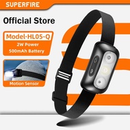 SUPERFIRE HL05-Q 2W Headlamp Rechargeable Motion Sensor Work Light With White & Red Light Adjustable
