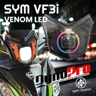 SYM VF3I 185 DYNOPRO VENOM LED HEAD LAMP LAMPU DEPAN VENOM 6 MONTH WARRANTY