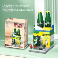 Mainan Anak Blok Seri Toko Burger Edukasi Bricks Anak Nano Mini Karakter Kartun Bricks Balok Susun