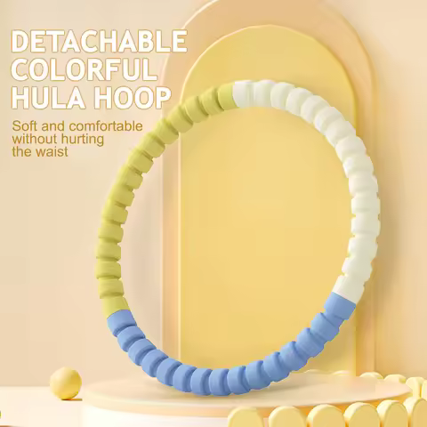 3/4/5/6 Tubes Portable Hula Circle Detachable Exercise Hoops for Children Body Building Sports Hoop 