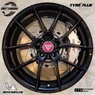 【美麗輪胎舘】類TTK-VLF-P01 旋壓輕量化鋁圈 17吋 5孔車系適用 金黃/油黑