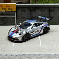 LMLF 1:64 Porsche Porsche 911 992 GT3โมเดลรถโลหะผสม RS ประดับ
