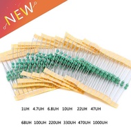 120pcs 1/2W Chromatic ring inductor DIP 1UH 4.7UH 6.8UH 10UH 22UH 7UH 68UH 100UH 220UH 330UH Each 10