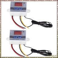 [S D K G] 2X 220V Digital LED Temperature Controller 10A Thermostat Control Switch Probe New