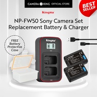[KingMa] NP-FW50 Set / Charger / Battery for Sony Cameras using NPFW50 / FW50 /FW 50 Type Batteries