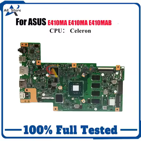 E410MA Laptop Motherboard For ASUS EeeBook E410MA E410MAB E410M Notebook Mainboard With Celeron CPU